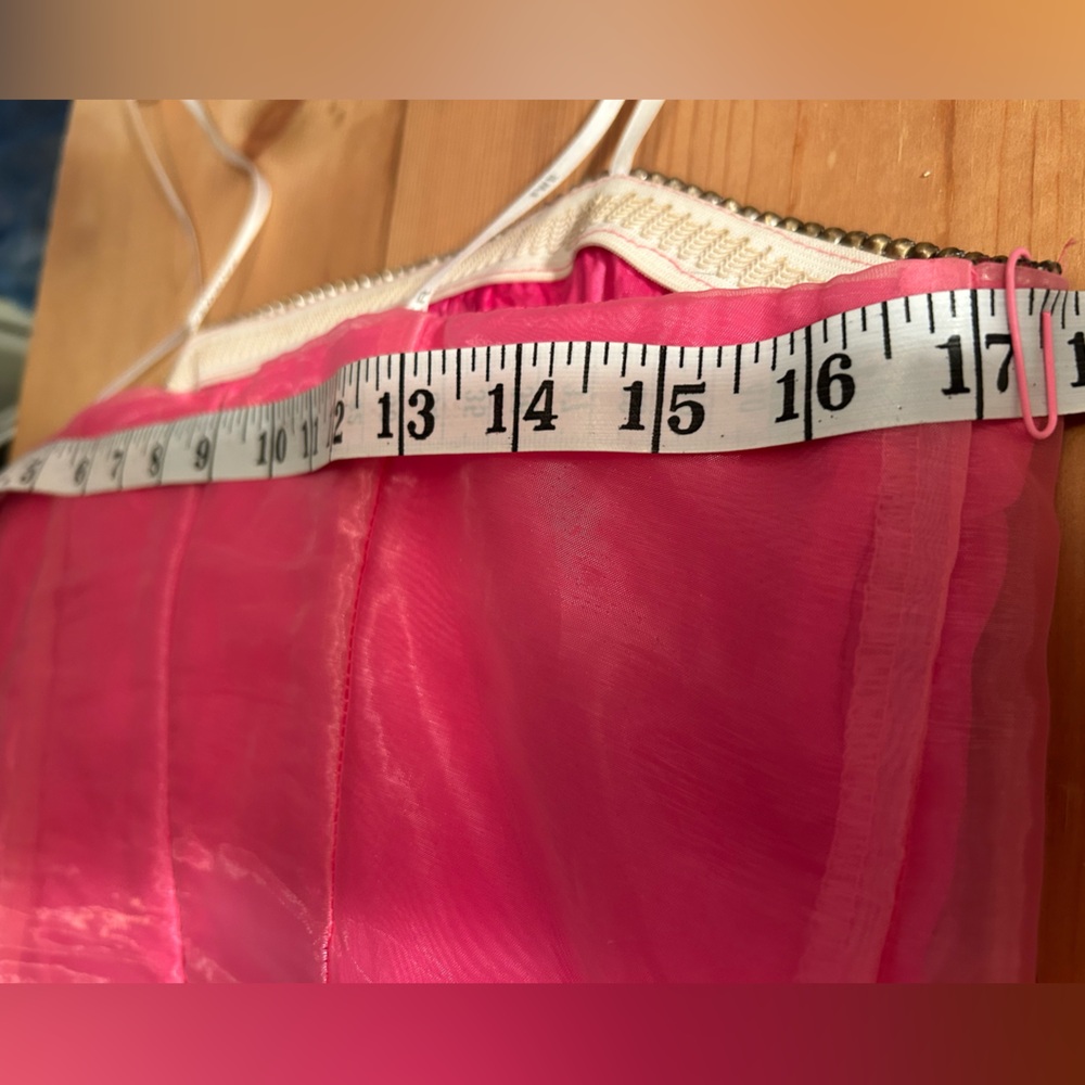 Vintage Circa 2003 Y2K Organza Prom Dress Tulle Underskirt Fairycore Formal - Picture 14 of 16